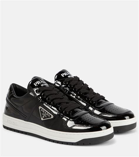 prada patent leather sneakers women's|prada downtown patent leather sneakers.